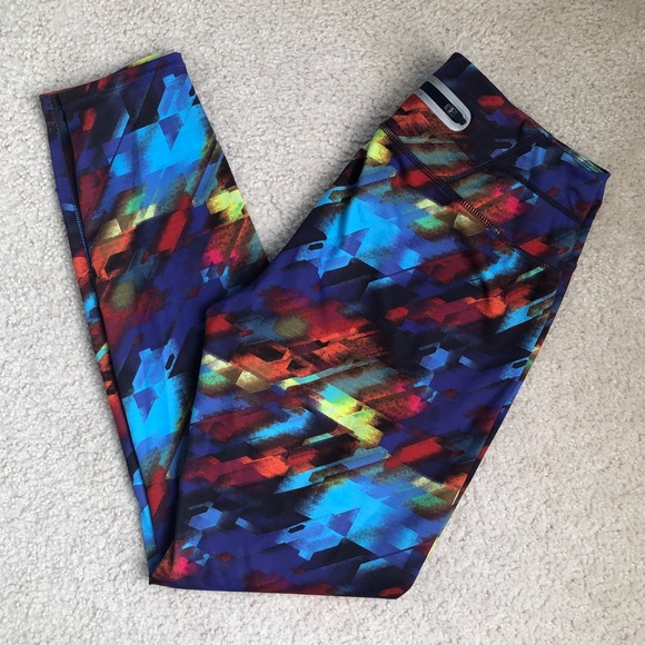 Athleta Colorburst Sonar Leggings size Large - Picture 6 of 16